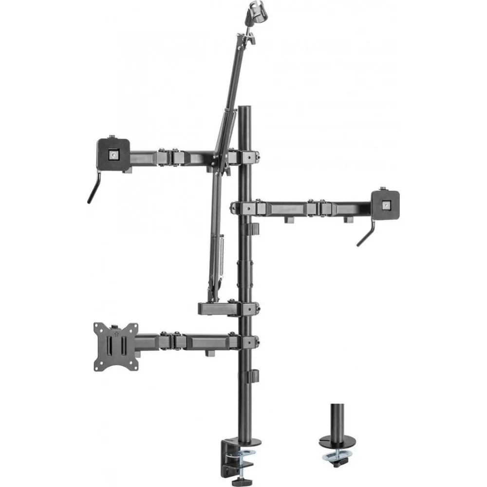 Uchwyt biurkowy do monitora NanoRS All-In-One Studio 17"-32" RS164 - Kolor srebrny | Sklep ITnes.pl - IT for BUSINESS