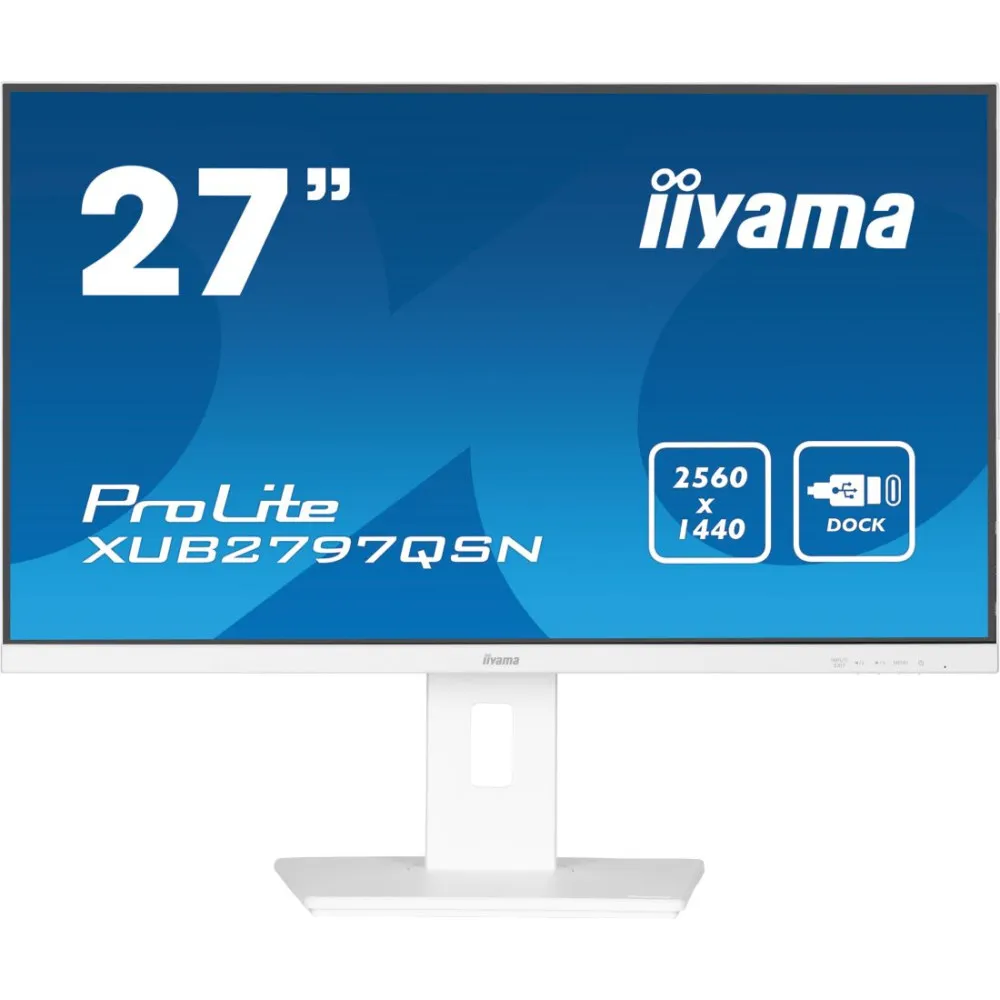 Monitor iiyama ProLite XUB2797QSN-W1, 27", 2560x1440 (QHD), 100Hz, IPS, 1 ms, pivot, Biały | Sklep ITnes.pl, IT for BUSINESS