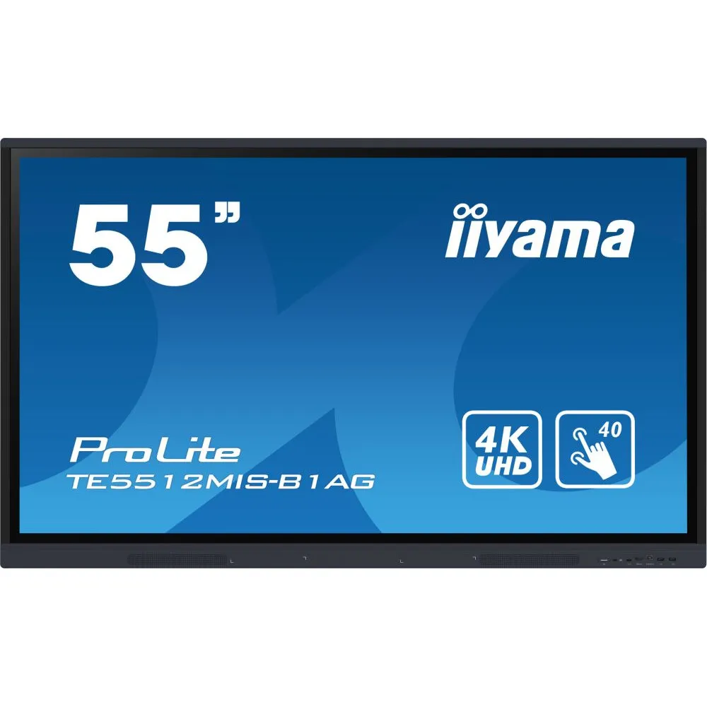 Monitor iiyama ProLite TE5512MIS-B1AG, 55", 3840x2160 (4K), IPS, 8 ms, MT, USB-C, Czarny | Sklep ITnes.pl, IT for BUSINESS