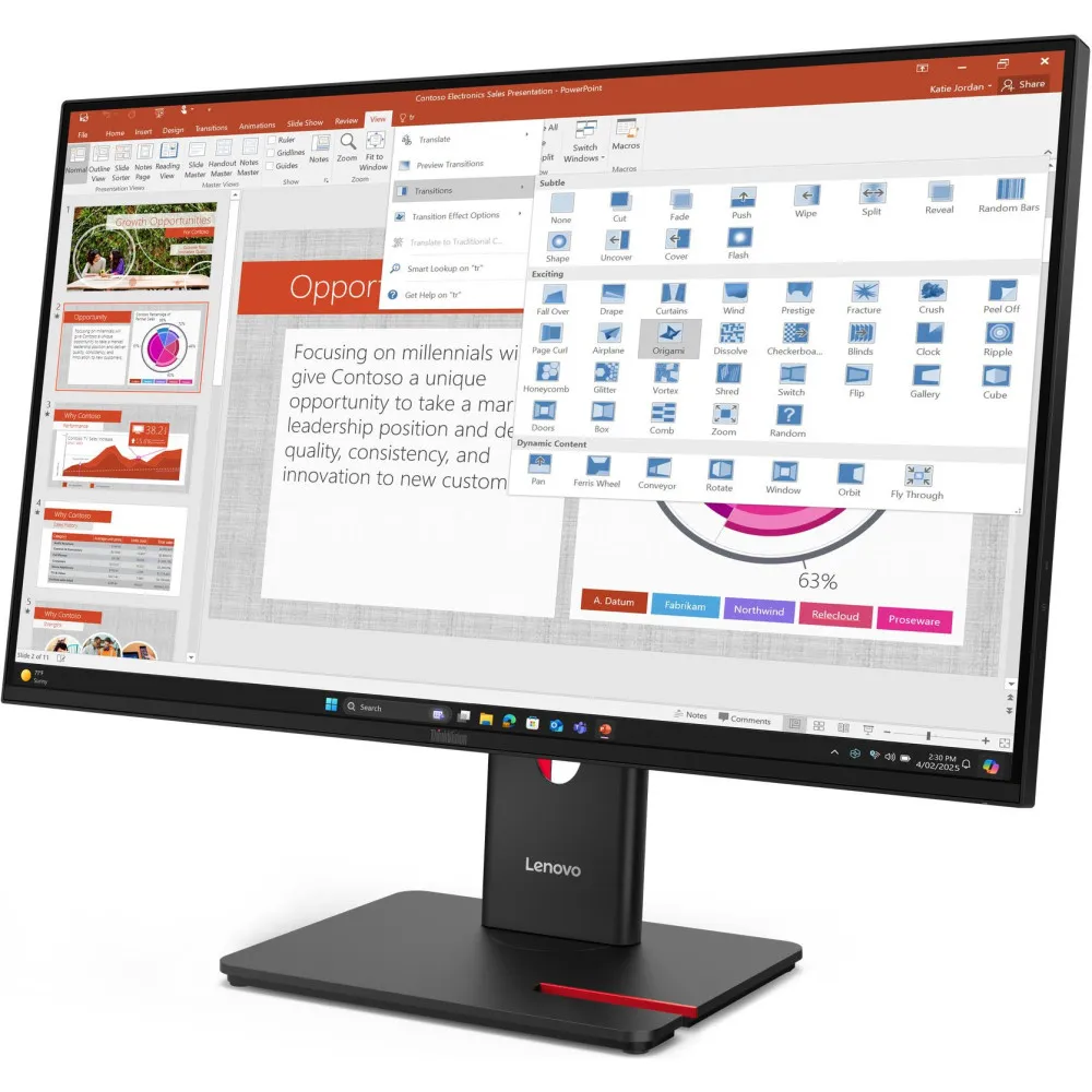 Lenovo ThinkVision 64A5ZAT6EU - zdjęcie