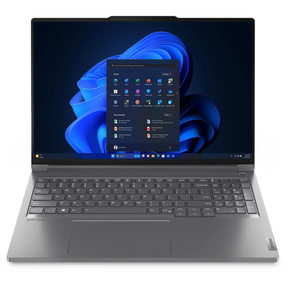Laptop Lenovo ThinkBook 16p G5 IRX 21N5YBE9NPB, i7-14650HX, 16" WQXGA IPS, 64GB, 2TB + 2TB, GF RTX 4060, Szary, Win11 Pro | Skle
