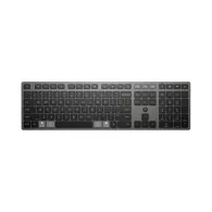 Klawiatura bezprzewodowa HP 720 Multi-Device Rechargeable Wireless Keyboard 9T5B1AA - Czarna, Szara
