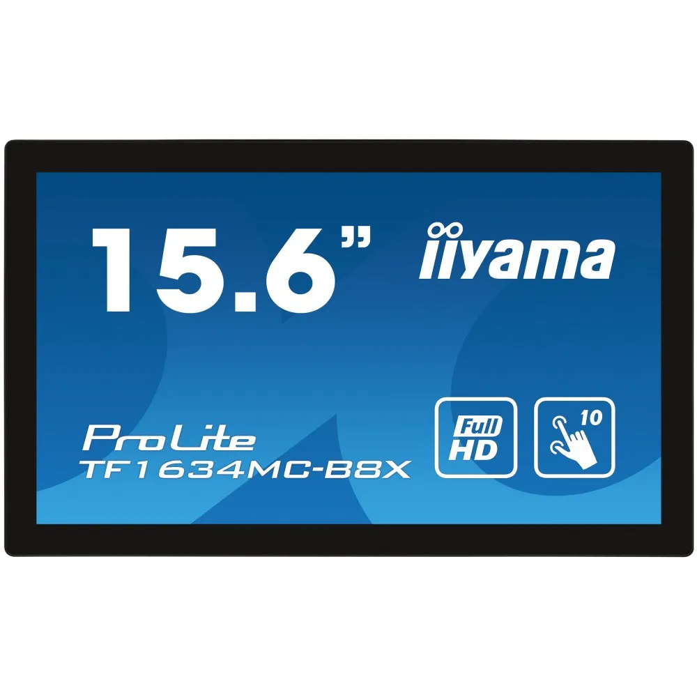 Monitor iiyama ProLite TF1634MC-B8X, 15,6", 1920x1080 (FHD), 60Hz, IPS, 25 ms, MT, Czarny | Sklep ITnes.pl, IT for BUSINESS
