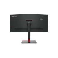 Monitor Lenovo ThinkVision T34w-30 z kamerą MC60 63D4ZAT1EU, 34", 3440x1440 (UWQHD), 60Hz, 21:9, zakrzywiony, VA, 6,000 ms, kame