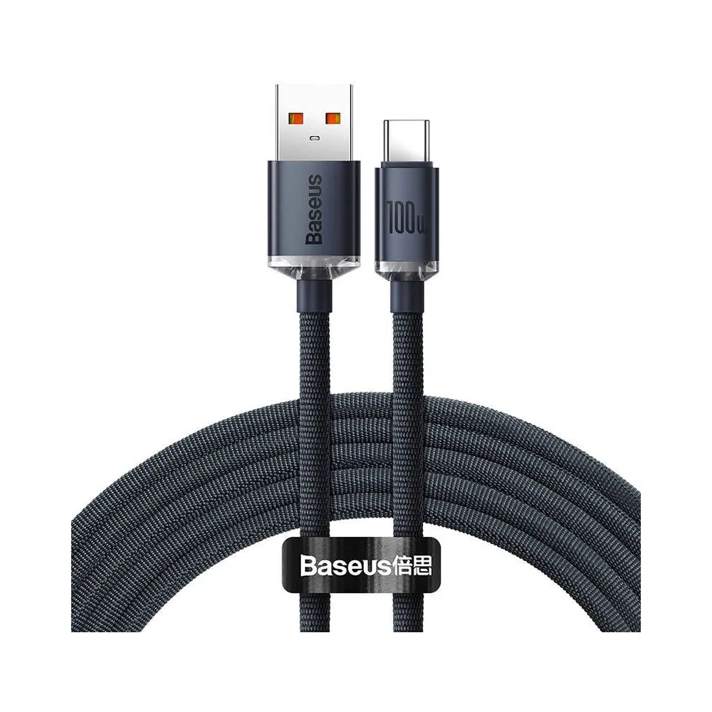 Kabel Baseus USB-C do USB-A CAJY000401, USB 2.0, PD 100W, 1,2 m, Czarny | Sklep ITnes.pl, IT for BUSINESS