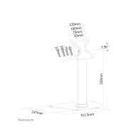 Stojak do monitora Neomounts by Newstar  Flat Screen Desk Mount 10-32" FPMA-D1500SILVER - Srebrny