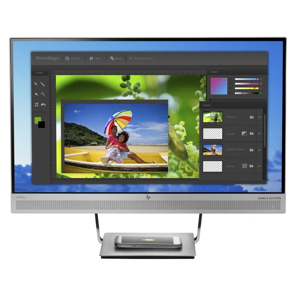 Monitor HP EliteDisplay S240uw T7B66AA, 23,8", 2560x1440 (QHD), 75Hz, IPS, 5 ms, USB-C, Czarno-srebrny | Sklep ITnes.pl, IT for 