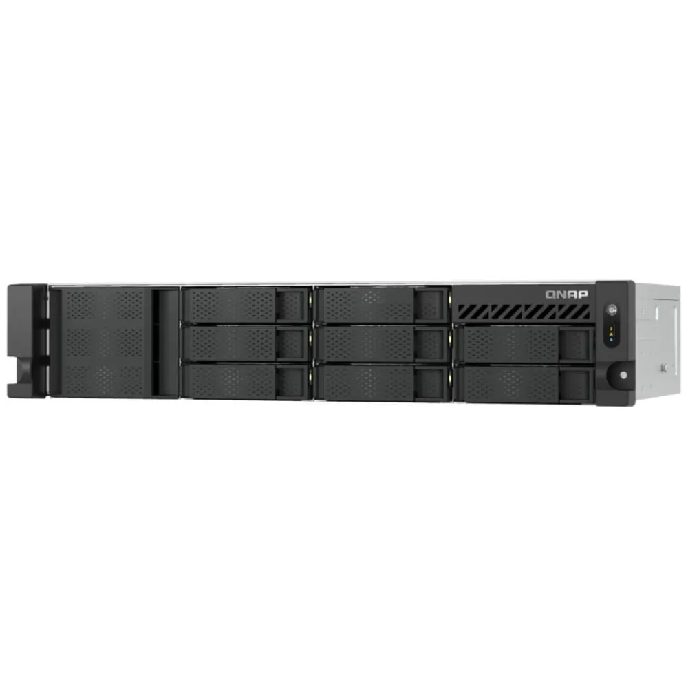 Serwer NAS QNAP Rack TS-855EU-RP-MF - Rack (2U)/Intel Atom C5125/64 GB RAM/36 TB/8 wnęk/3 lata Carry-in - zdjęcie