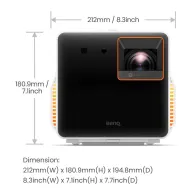 Projektor Benq X300G 9H.JSA77.19E, 4K, 2000 ANSI, HDMI | Sklep ITnes.pl, IT for BUSINESS