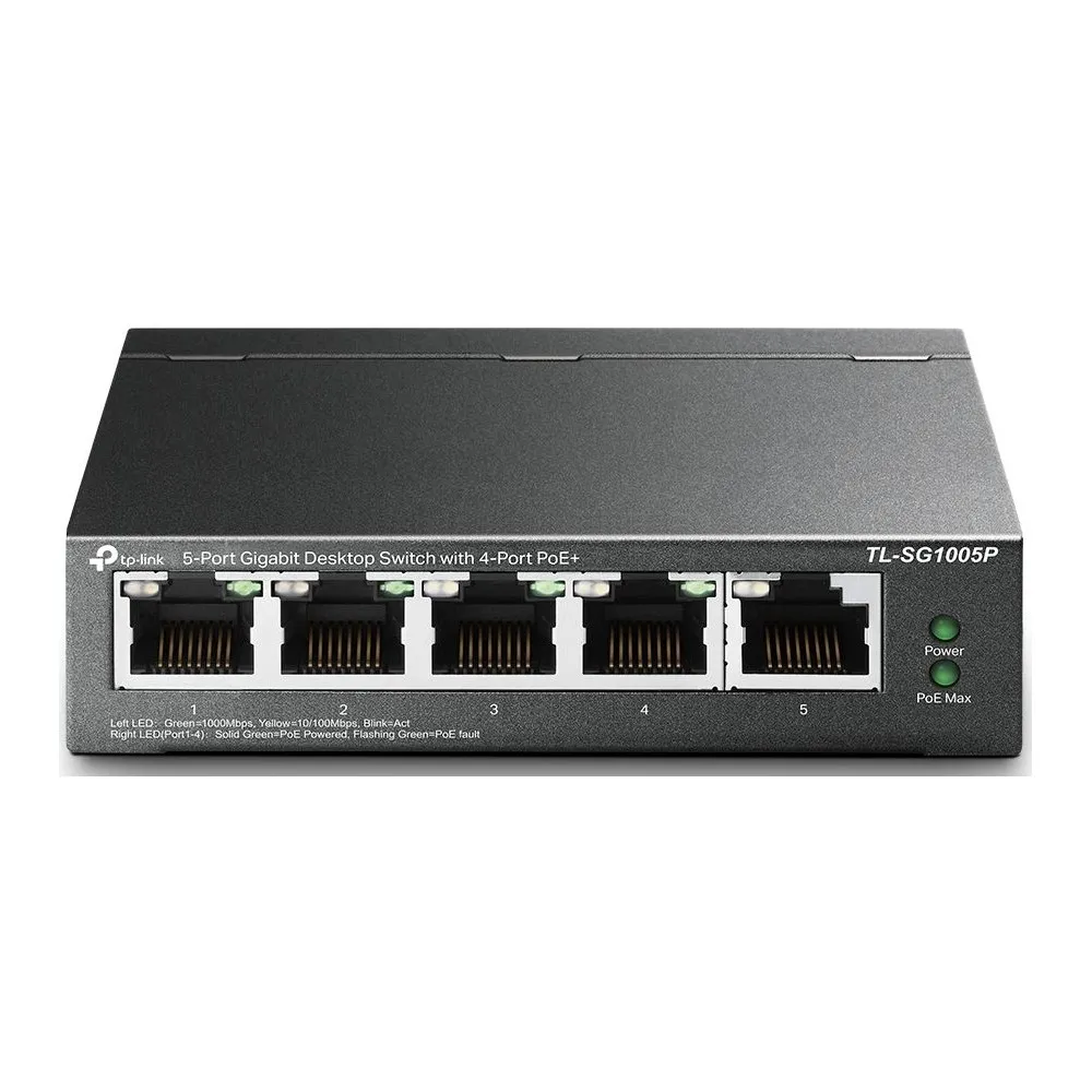 Switch niezarządzalny TP-Link TL-SG1005P, 5x 10|100|1000Mbps, POE+ 65W | Sklep ITnes.pl, IT for BUSINESS