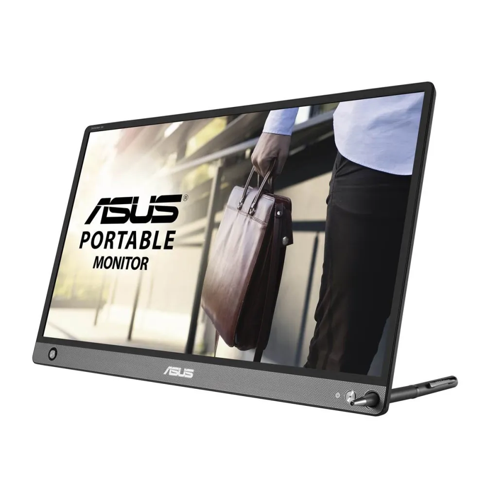 Monitor ASUS ZenScreen GO MB16AHP 90LM04T0-B01170 - 15,6"/1920x1080 (Full HD)/IPS/5 ms/pivot/USB-C/Czarny