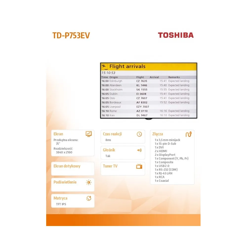 Toshiba TD-P753EV - zdjęcie