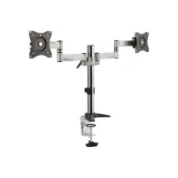 Uchwyt biurkowy do monitorów Maclean 27" MC-714 - 2 monitory, Kolor srebrny | Sklep ITnes.pl - IT for BUSINESS