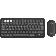 Zestaw bezprzewodowy klawiatury i myszy Logitech Pebble 2 Combo 920-012239 - Grafitowy