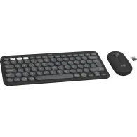 Zestaw bezprzewodowy klawiatury i myszy Logitech Pebble 2 Combo 920-012239 - Grafitowy