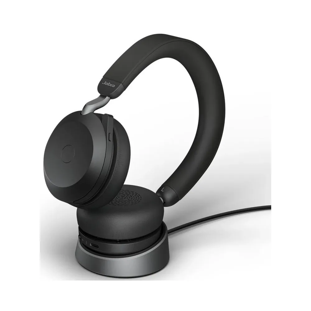Zestaw słuchawkowy Jabra Evolve2 75 Link380c UC Stereo Stand - Czarny, Szary - 27599-989-889 | Sklep ITnes.pl - IT for BUSINESS
