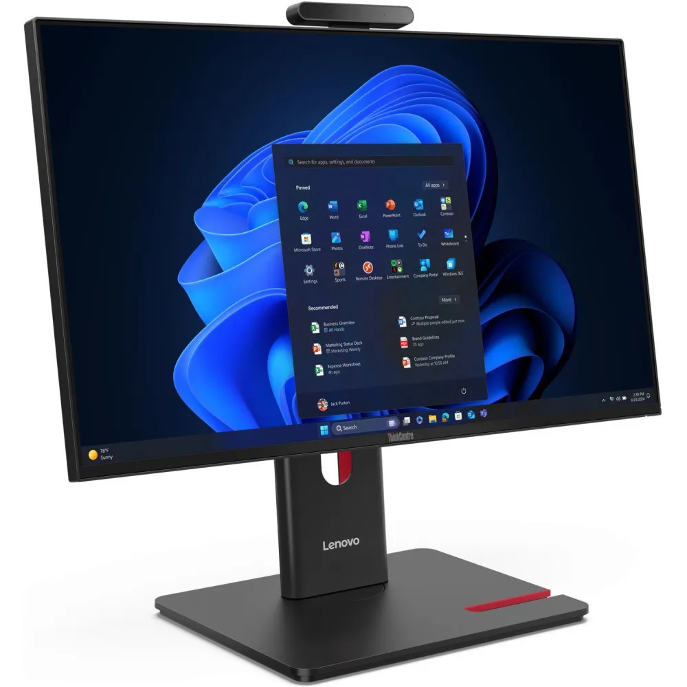 Komputer All-in-One Lenovo ThinkCentre M70a Gen 6 13AYM4K7BPB - Core Ultra 5 225T/23,8" FHD IPS/RAM 32GB/512GB/Czarny/WiFi/Win 11 Pro - zdjęcie