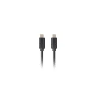 Kabel Lanberg USB-C 3.1 Gen 2 CA-CMCM-32CU-0005-BK, 10Gb, s, PD 100W, 50 cm, Czarny | Sklep ITnes.pl, IT for BUSINESS