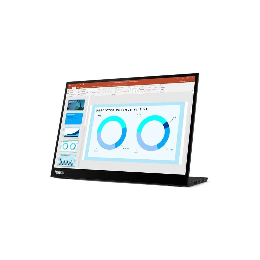 Monitor Lenovo ThinkVision M14d 63AAUAT6WL - 14"/2240x1400/60Hz/16:10/IPS/8 ms/USB-C/Czarny - zdjęcie