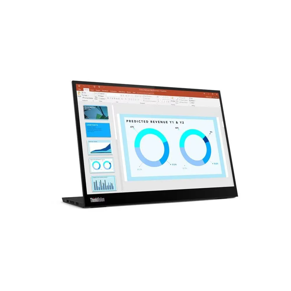 Monitor Lenovo ThinkVision M14d 63AAUAT6WL - 14"/2240x1400/60Hz/16:10/IPS/8 ms/USB-C/Czarny
