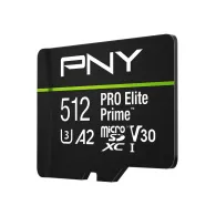 Karta pamięci PNY PRO Elite Prime 512GB P-SDU512V32200PEP-GE - Adapter SD, UHS-I, Class 10, U3, V30