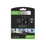 Karta pamięci PNY PRO Elite Prime 512GB P-SDU512V32200PEP-GE - Adapter SD, UHS-I, Class 10, U3, V30