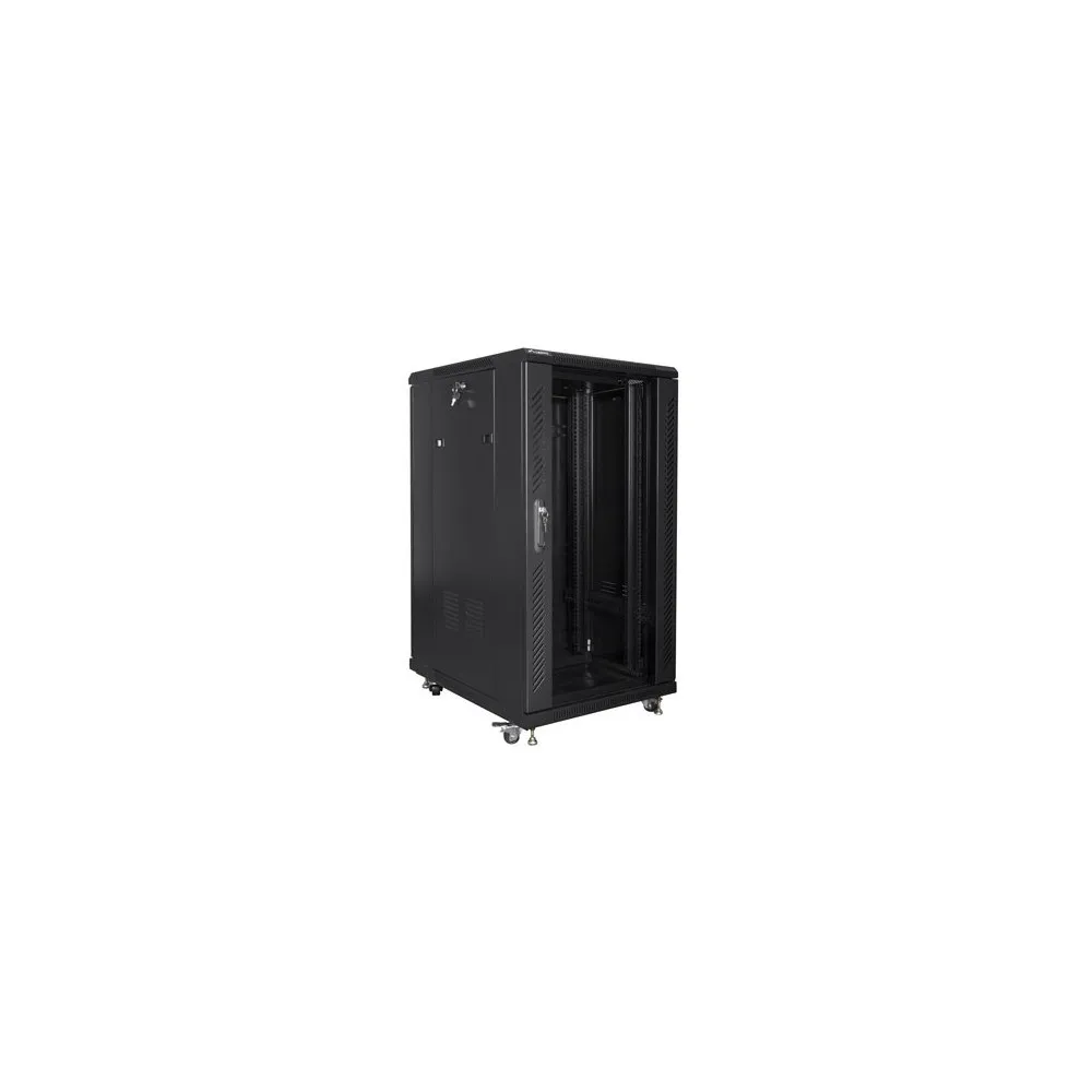 Szafa rack 19" 22U Lanberg FF01-6822-12B, 600 x 800 x 1159 mm, drzwi szklane | Sklep ITnes.pl, IT for BUSINESS Szafa rack 19" 22U Lanberg FF01-6822-12B, 600 x 800 x 1159 mm, drzwi szklane | Sklep ITnes.pl, IT for BUSINESS