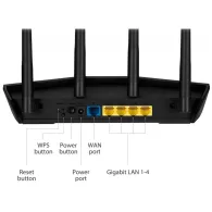Router Wi-Fi ASUS RT-AX55, AX1800|Dual Band|WiFi 6|1 x RJ45|4 x LAN 10, 100, 1000|4 anteny zewnętrzne | Sklep ITnes.pl, IT for BUSINESS