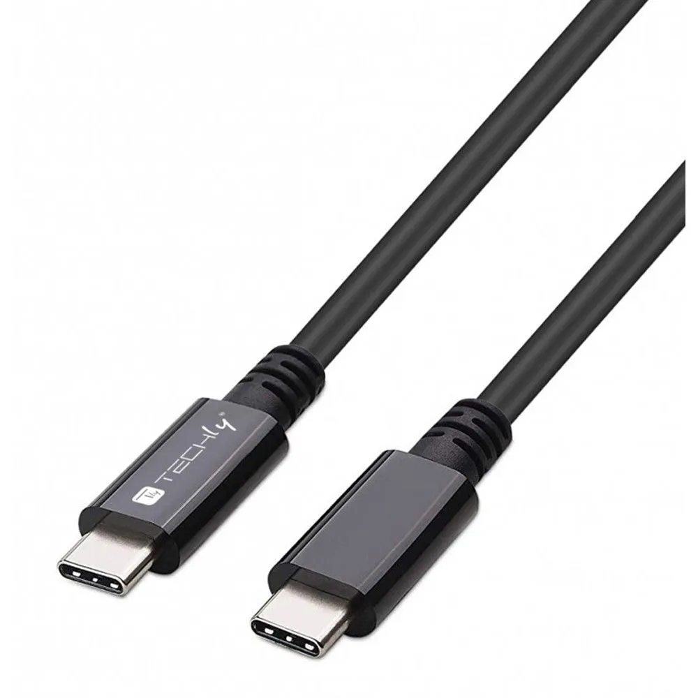 Kabel USB-C USB4 Thunderbolt 4 Techly 362602, 0,8m czarny | Sklep ITnes.pl, IT for BUSINESS