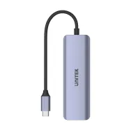 Hub Unitek USB-C 3.1 4 x USB-C 5 Gbps H1107K - 4 porty, Kolor srebrny, Czarny | Sklep ITnes.pl - IT for BUSINESS