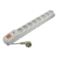 Listwa zasilająca Acar S8 8x 230V PL - 8 gniazd, 3 m, Szara - ACAR S8-3M-SZARY | Sklep ITnes.pl - IT for BUSINESS