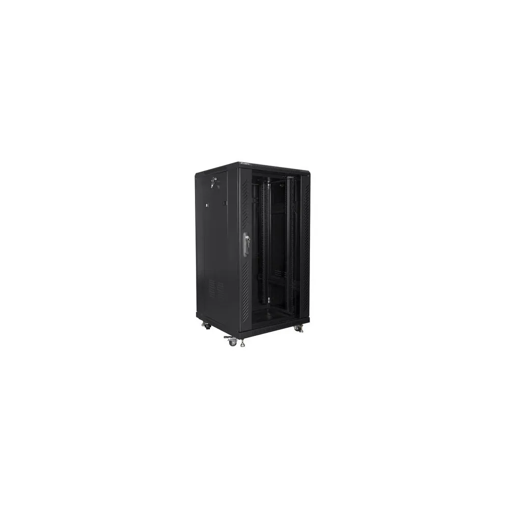 Szafa rack 19" 22U Lanberg FF01-6622-12B, 600 x 600 x 1160 mm, drzwi szklane | Sklep ITnes.pl, IT for BUSINESS Szafa rack 19" 22U Lanberg FF01-6622-12B, 600 x 600 x 1160 mm, drzwi szklane | Sklep ITnes.pl, IT for BUSINESS