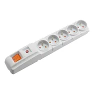 Listwa zasilająca Acar 5X 230V PL - 5 gniazd, 1,5 m, Szara - W0105 | Sklep ITnes.pl - IT for BUSINESS