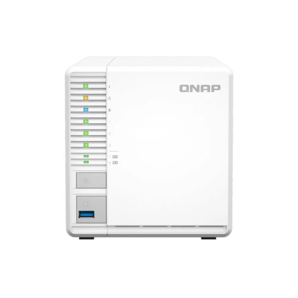 Serwer NAS QNAP Tower TS-364-I0R6, Tower, Intel Celeron N5105, N5095, 4GB RAM, 14TB, 3 wnęki, 2 x M.2, hot-swap, 3 lata Carry-in