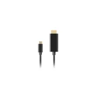 Kabel Lanberg USB-C do HDMI 2.0 CA-CMHD-10CU-0010-BK, 1 m, Czarny | Sklep ITnes.pl, IT for BUSINESS