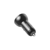 Ładowarka samochodowa Baseus VCBXA CCBX-0G - 2x USB-A, 4.8A, 24W, Czarna