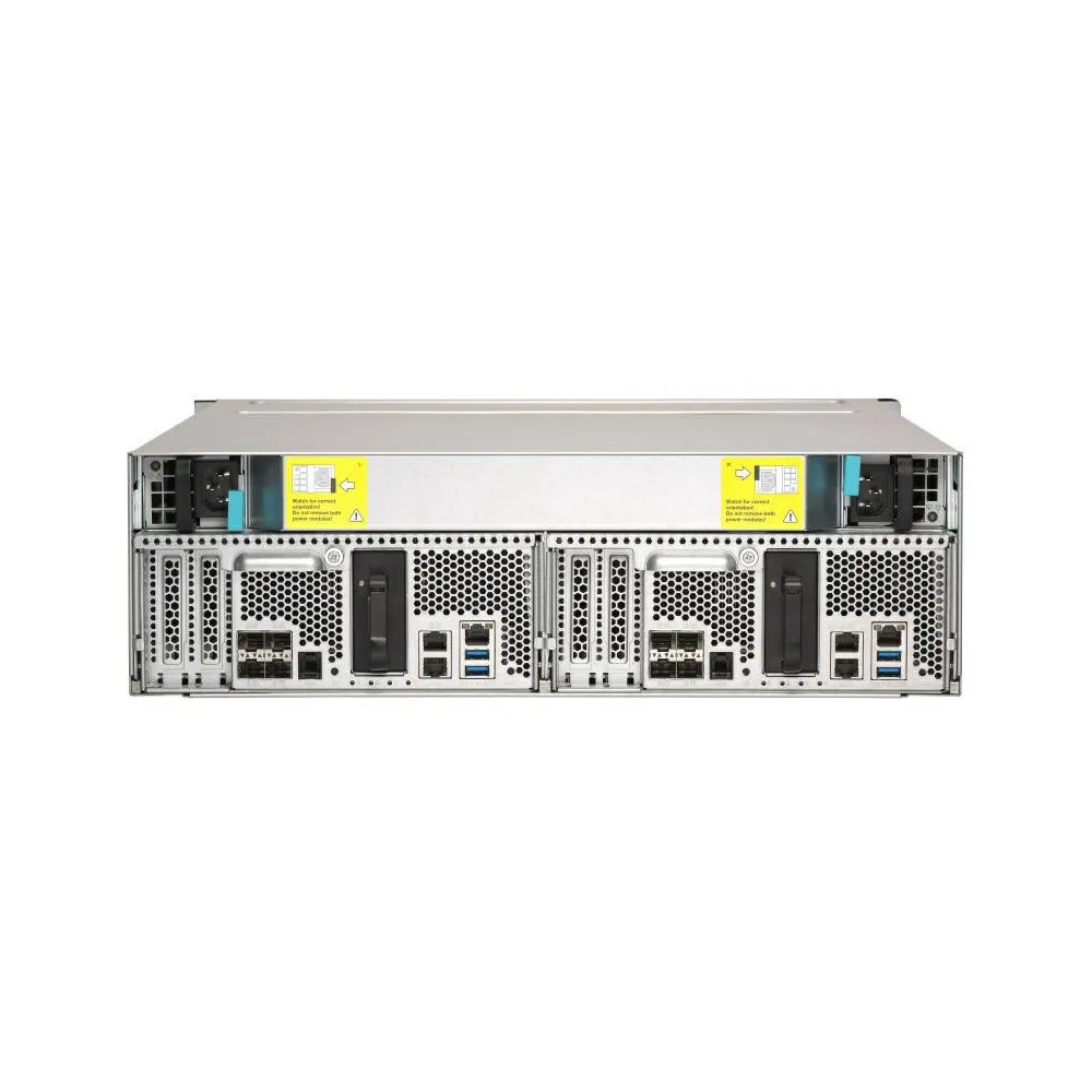 Serwer NAS QNAP Rack ES1686DC-2142IT-128G - Rack (3U)/Intel Xeon D-2142IT/64 GB RAM/16 wnęk/hot-swap/3 lata Carry-in
