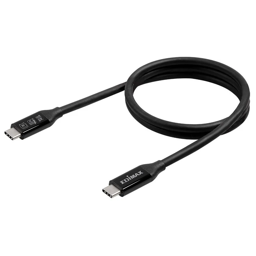 Kabel USB-C USB4/Thunderbolt 3 EDIMAX UC4-005TB, 0,5m czarny | Sklep ITnes.pl, IT for BUSINESS