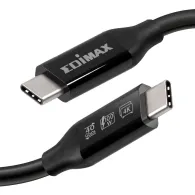 Kabel USB-C USB4/Thunderbolt 3 EDIMAX UC4-005TB, 0,5m czarny | Sklep ITnes.pl, IT for BUSINESS