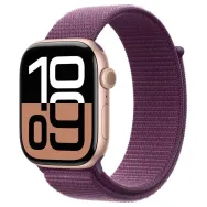 Smartwatch Apple Watch 10 MWWK3QI/A - 42 mm, GPS, złote aluminium z opaską sportową w kolorze dojrzałej śliwki