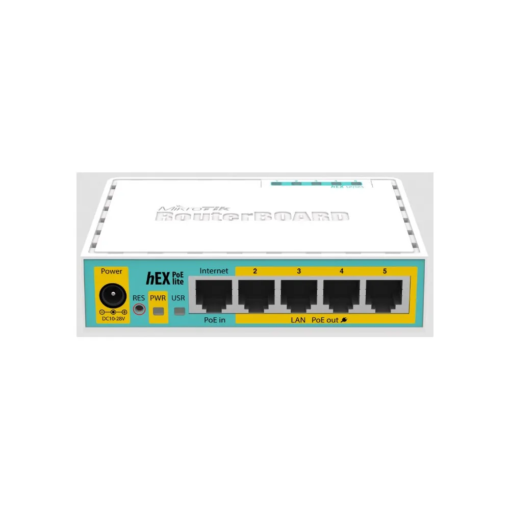Router MikroTik hEX PoE lite RB750UPR2, 5x 10|100Mbps RJ45, 650MHz CPU, PoE Out | Sklep ITnes.pl, IT for BUSINESS
