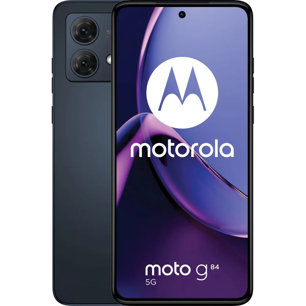 Smartfon Motorola Moto g84 PAYM0041PL, Snapdragon 695 5G, 6,5" 2400x1080, 256GB, 8GB, 5G, Granatowy, 50+16Mpix, Android, 2 lata 