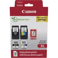 Zestaw tuszów Canon PG-560XL/CL-561XL Black Color 3712C008 - Oryginał, Czarny do 400 stron, Kolor do 300 stron