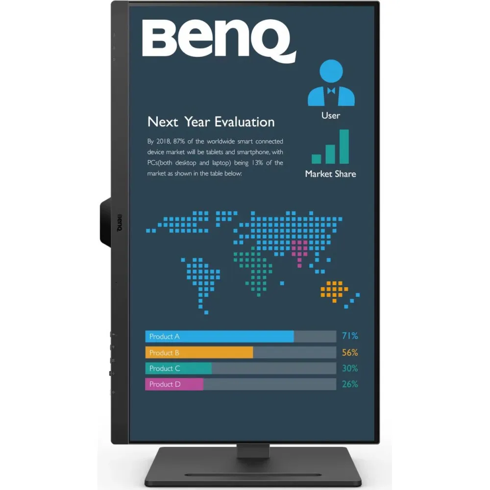 Monitor Benq BL2790QT 9H.LLLLA.TPE - 27"/2560x1440 (QHD)/75Hz/IPS/5 ms/pivot/USB-C/Czarny - zdjęcie