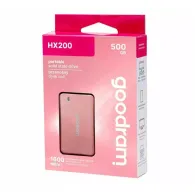 Dysk zewnętrzny SSD 500GB GoodHX200 SSDPR-HX200-500-RG, USB-C 3.2 Gen 2x2, 1500|900MB|s, Różowy | Sklep ITnes.pl, IT for BUSINES