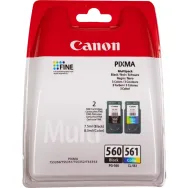 Zestaw tuszów Canon PG-560/CL-561 Black Color 3713C006 - Oryginał, Czarny do 180 stron, Kolor do 180 stron