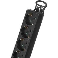 Listwa zasilająca Maclean Energy 6-outlet with switch 3500W MCE195G - 6 gniazd, 5 m, Czarna | Sklep ITnes.pl - IT for BUSINESS
