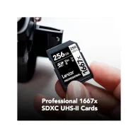 Karta pamięci Lexar SDXC 256 GB Professional 1667x LSD256CB1667 - UHS-I, 250MB|s|120MB|s, C10, V60, U3