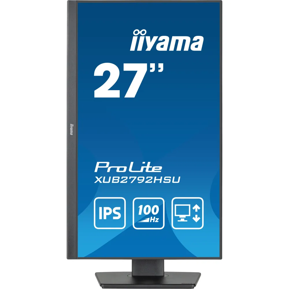 Zdjęcie produktu Monitor iiyama ProLite XUB2792HSU-B6 - 27"/1920x1080 (Full HD)/100Hz/IPS/0,400 ms/pivot/Czarny