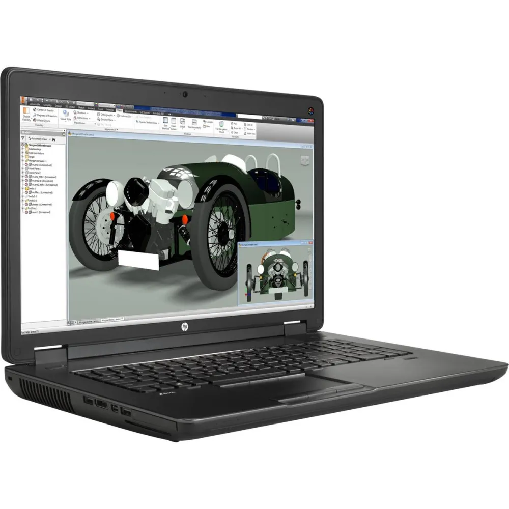 Zdjęcie produktu Laptop HP ZBook 17 G2 J8Z37EA - i7-4710MQ/17,3" FHD/RAM 8GB/SSD 256GB/K3100M/Czarno-szary/DVD/Windows 7 Professional/3 lata CI
